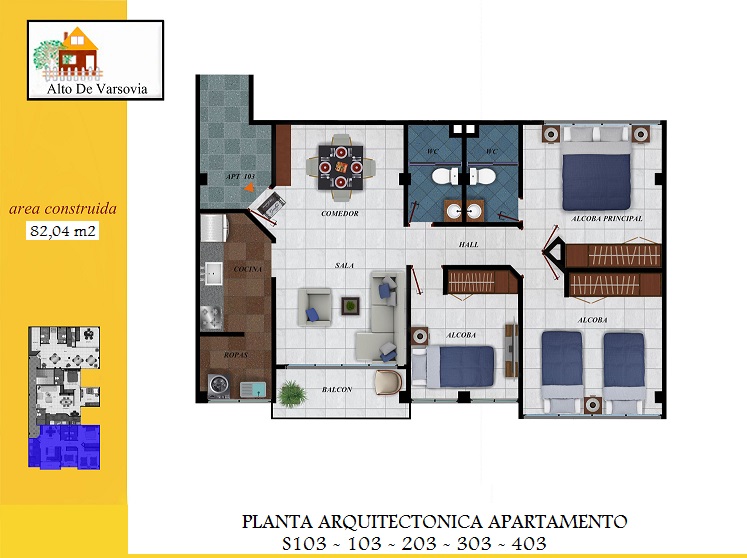 Alto Rincón Planta 3 Hab